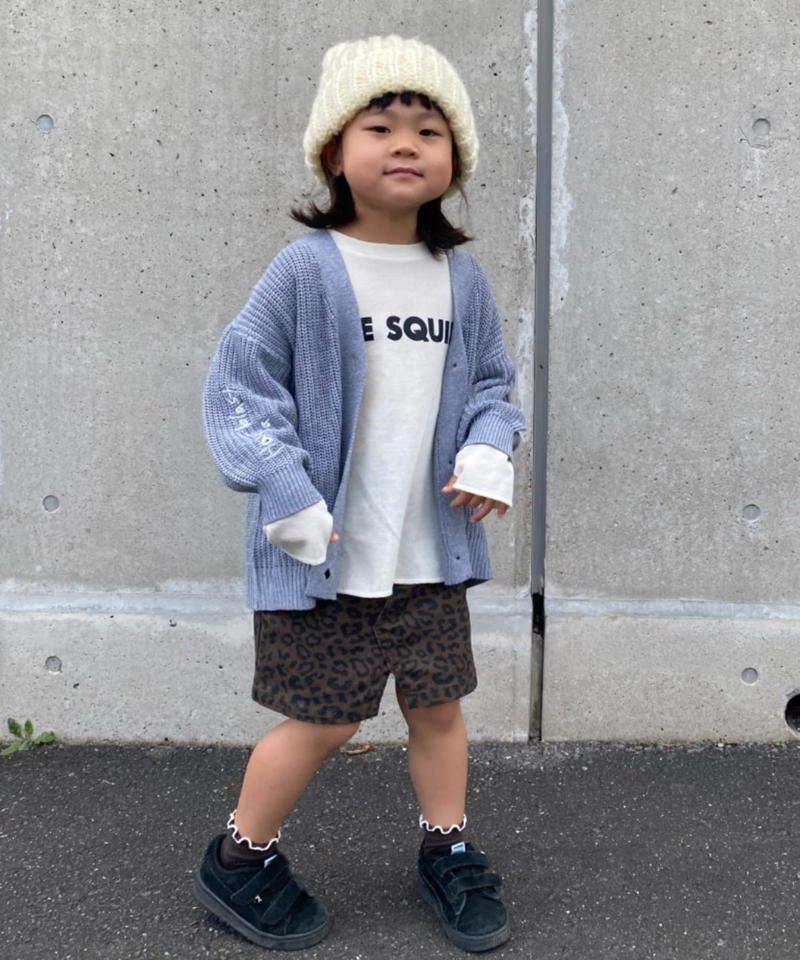 【KIDS】ポイント刺繍ニットカーデ
