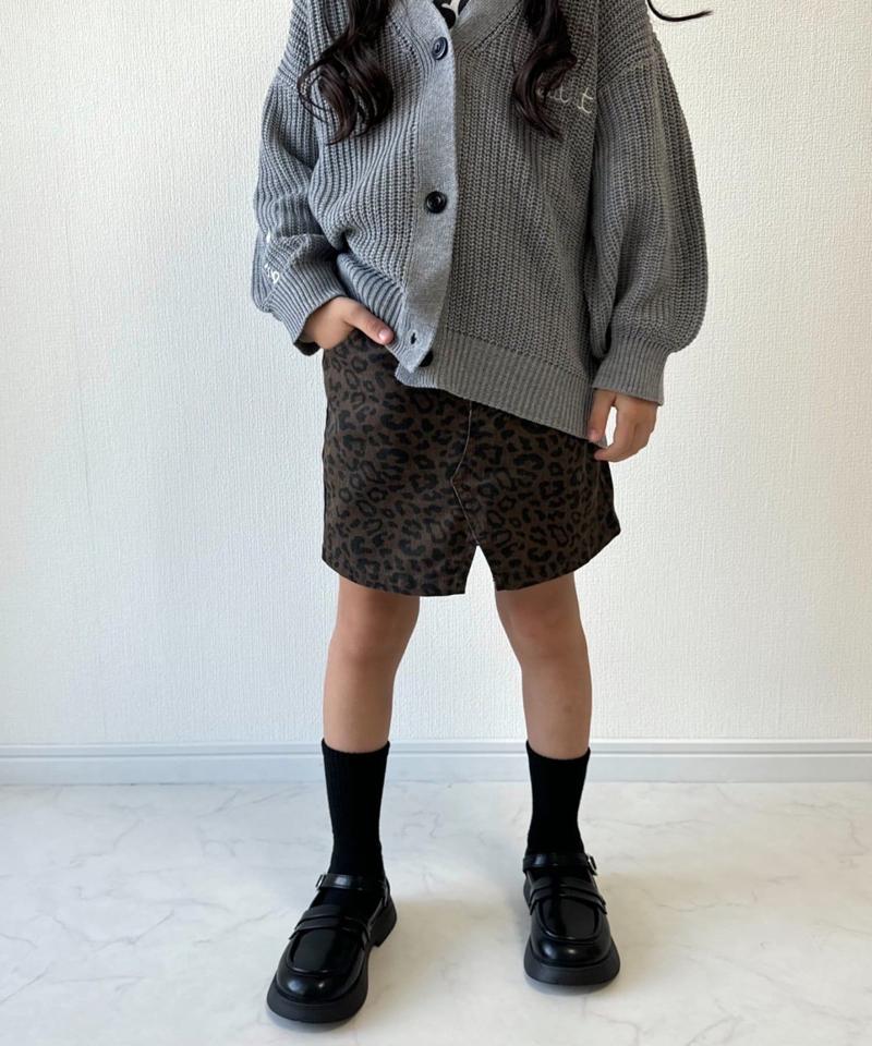 【KIDS】ポイント刺繍ニットカーデ