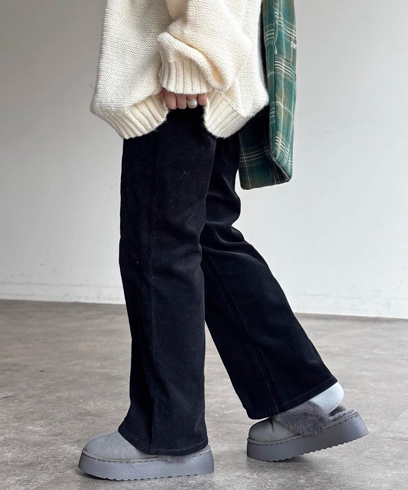 【新色/コーデュロイ】フレアデニム
