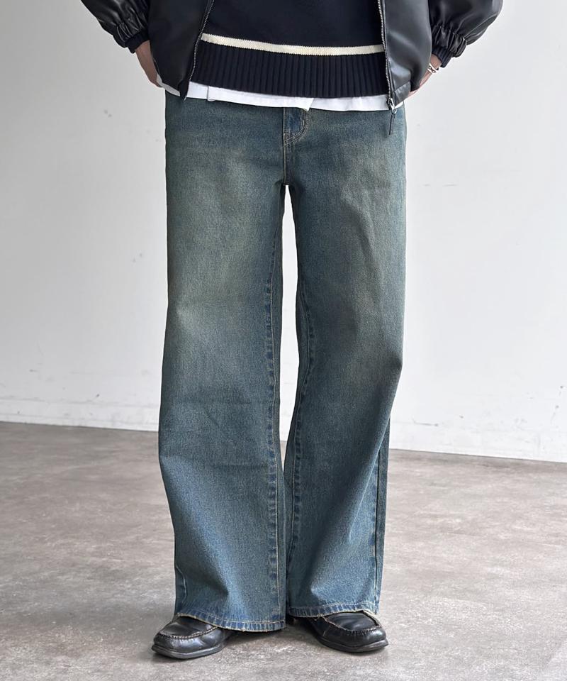 【新色/コーデュロイ】ハイウエストストレートデニム