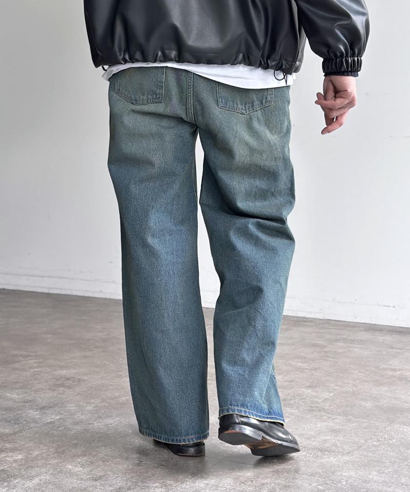 【新色/コーデュロイ】ハイウエストストレートデニム