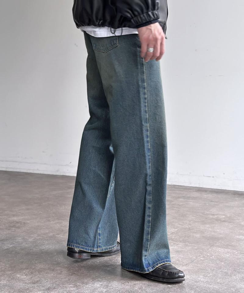 【新色/コーデュロイ】ハイウエストストレートデニム