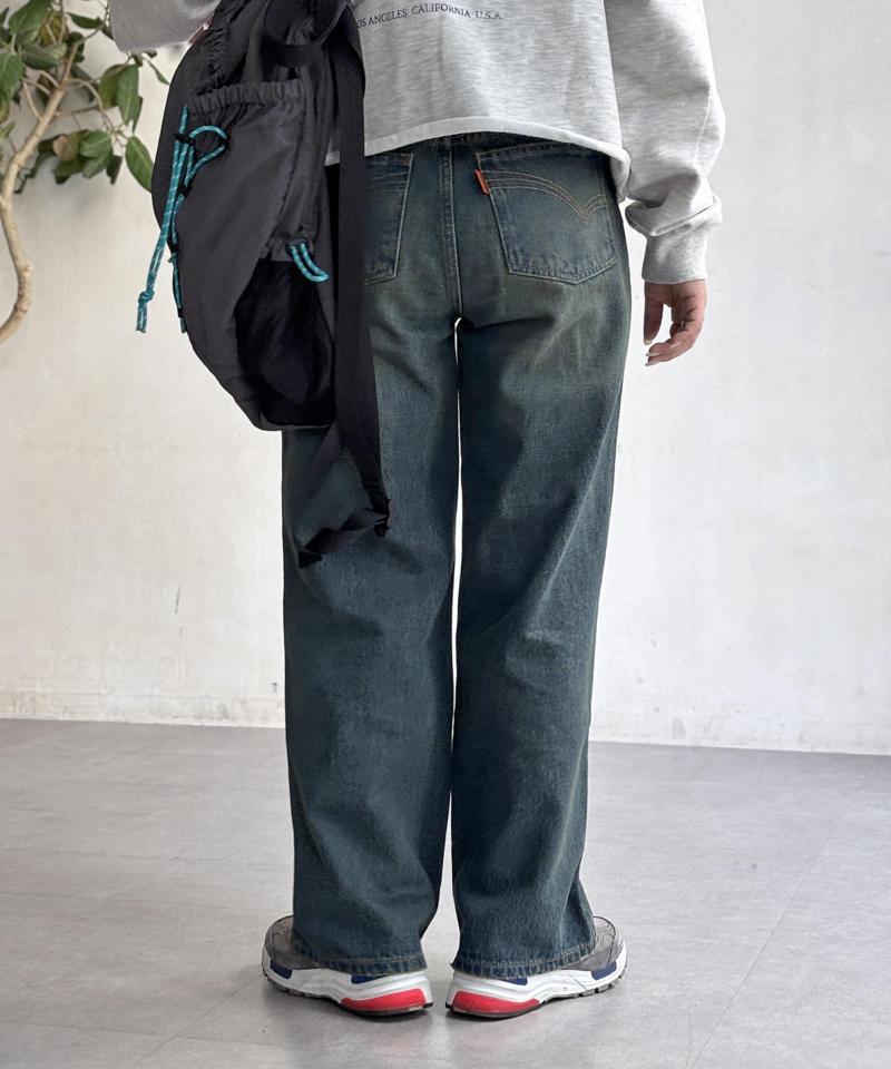 【新色/コーデュロイ】ハイウエストストレートデニム