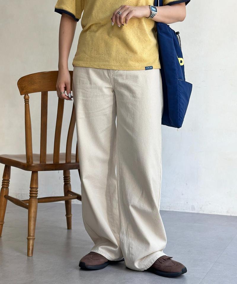 【新色/コーデュロイ】ハイウエストストレートデニム