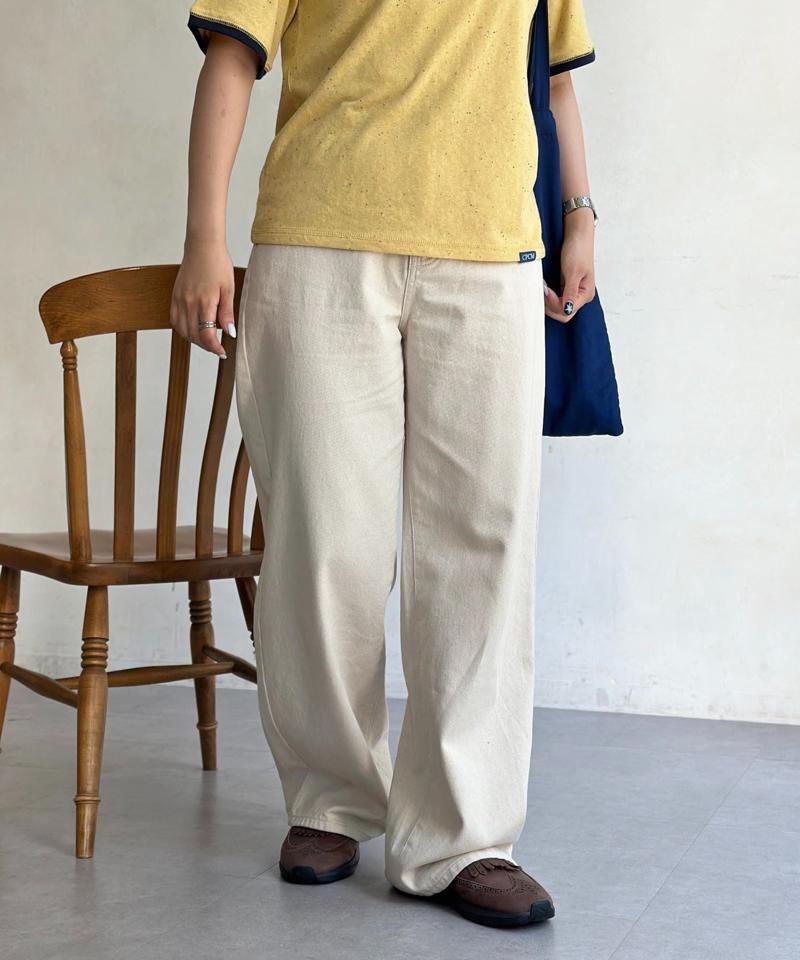 【新色/コーデュロイ】ハイウエストストレートデニム