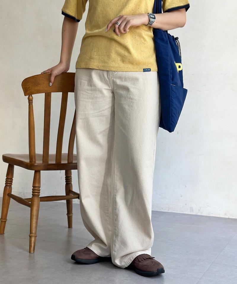 【新色/コーデュロイ】ハイウエストストレートデニム