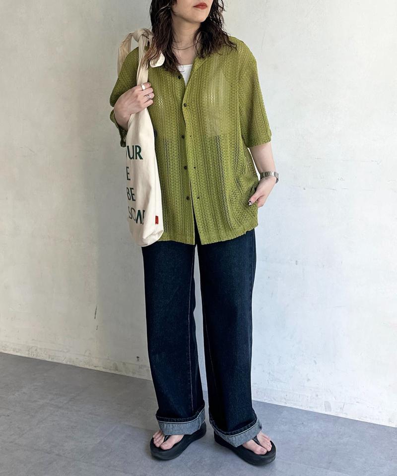 【新色/コーデュロイ】ハイウエストストレートデニム