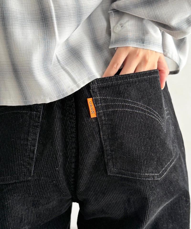【新色/コーデュロイ】ハイウエストストレートデニム
