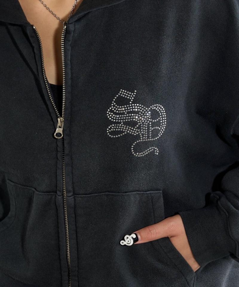 【SLOPPY/スロッピー】ラインストーンジップパーカー