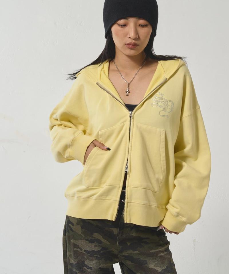 【SLOPPY/スロッピー】ラインストーンジップパーカー