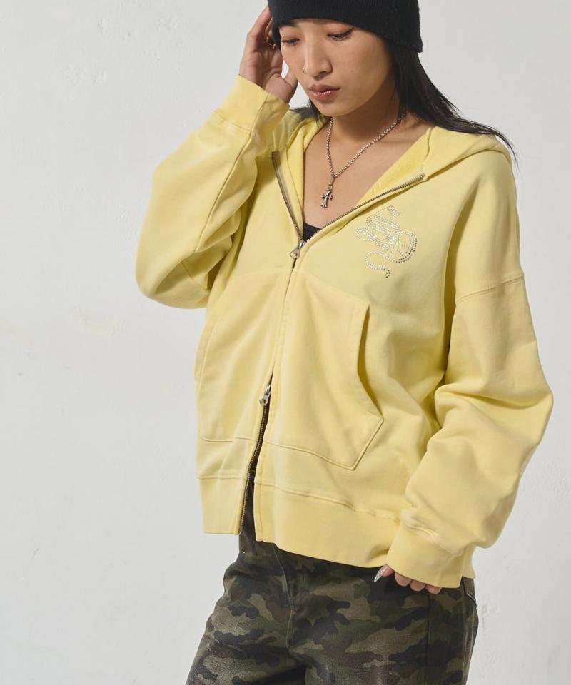 【SLOPPY/スロッピー】ラインストーンジップパーカー