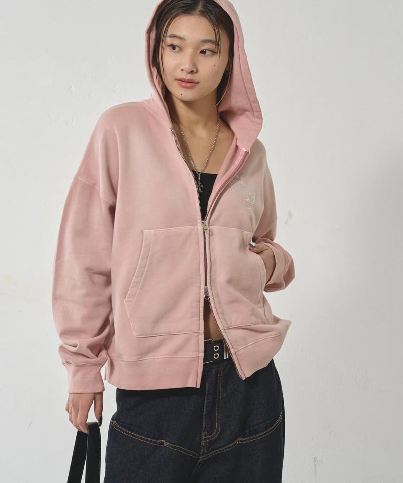 【SLOPPY/スロッピー】ラインストーンジップパーカー