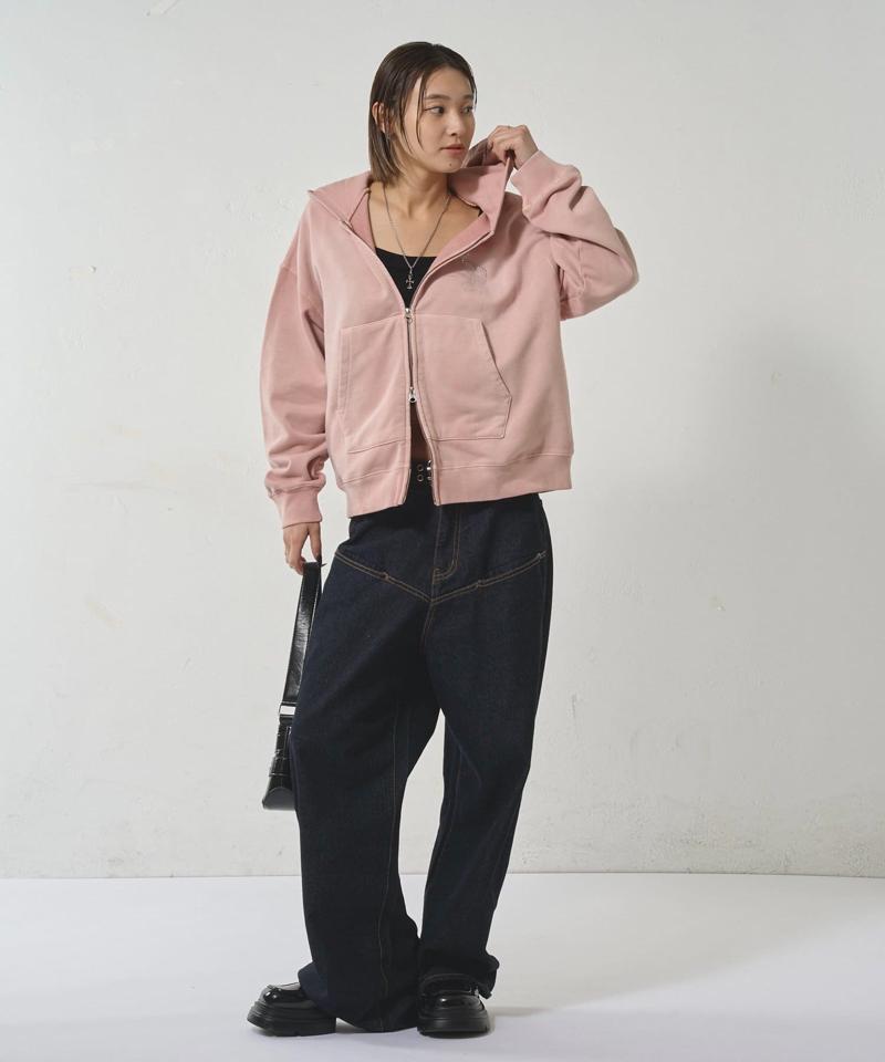 【SLOPPY/スロッピー】ラインストーンジップパーカー