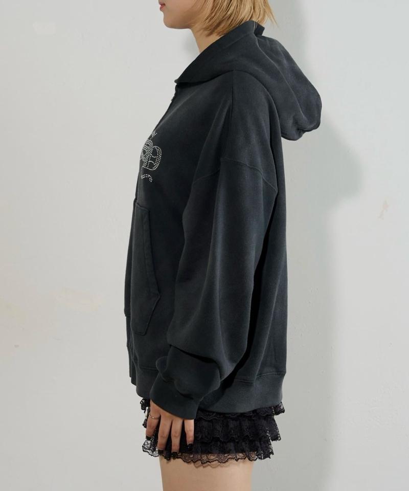 【SLOPPY/スロッピー】ラインストーンジップパーカー