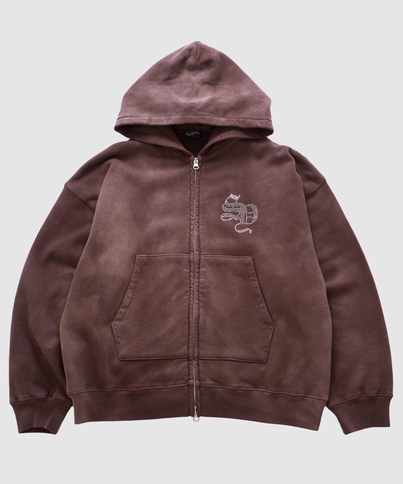 【SLOPPY/スロッピー】ラインストーンジップパーカー