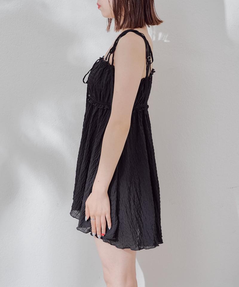 【WEB限定/REVIVAL】肩リボンキャミチュニック水着３点セット