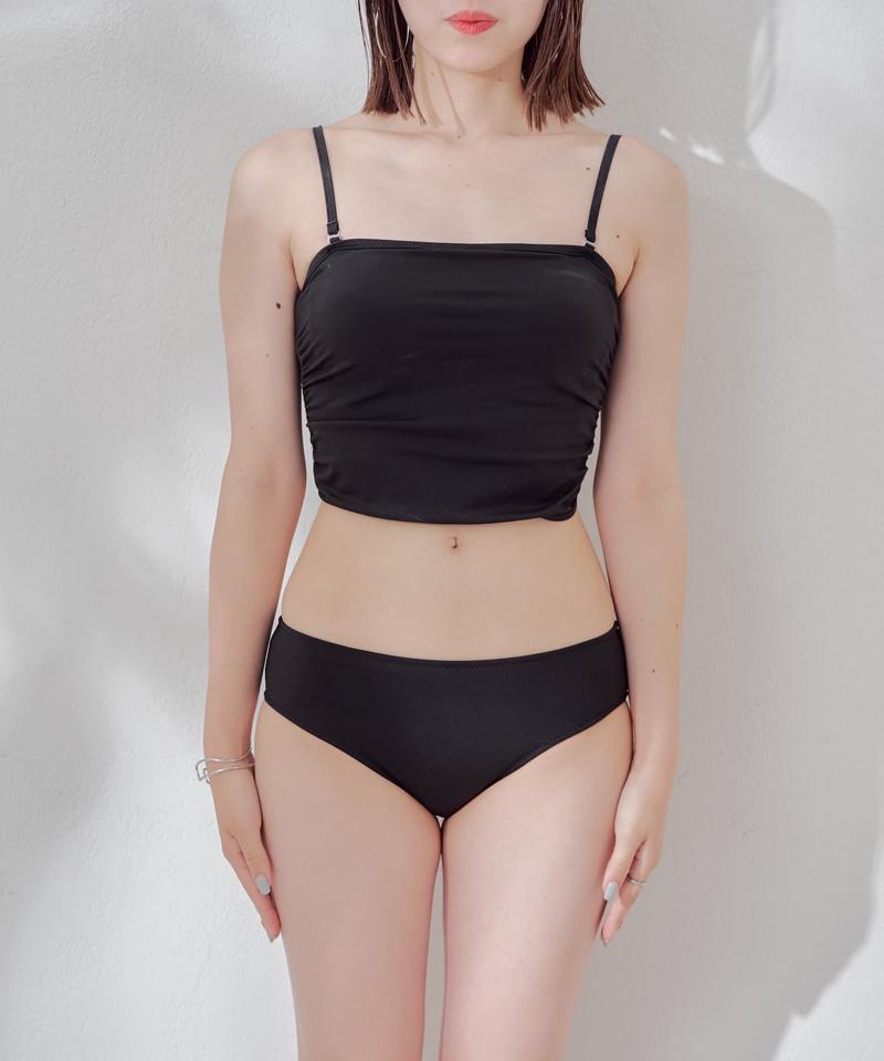 【WEB限定/REVIVAL】肩リボンキャミチュニック水着３点セット