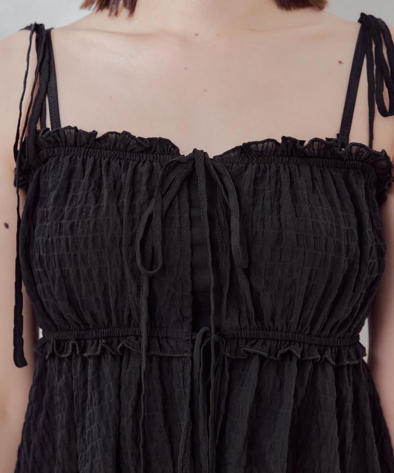 【WEB限定/REVIVAL】肩リボンキャミチュニック水着３点セット
