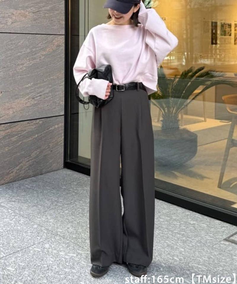 【＠yuyukekelife・＠yuko_416監修】欲張り2タックワイドパンツ