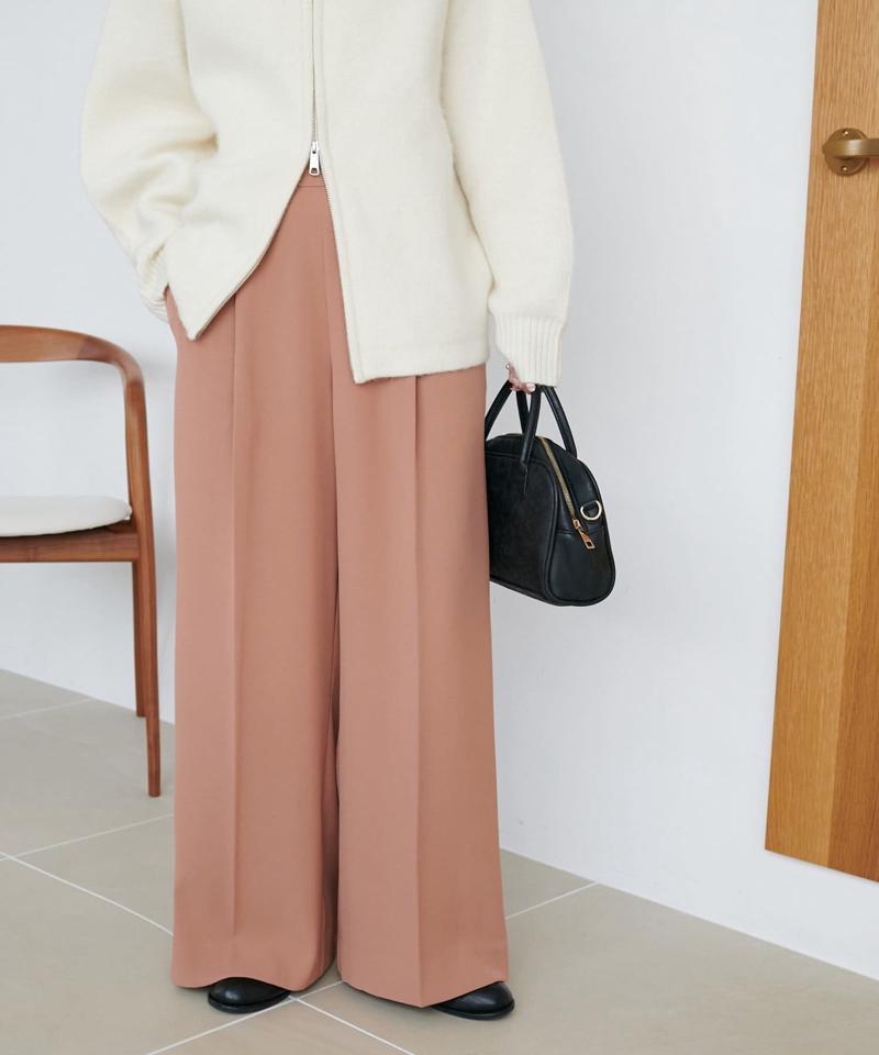 【＠yuyukekelife・＠yuko_416監修】欲張り2タックワイドパンツ