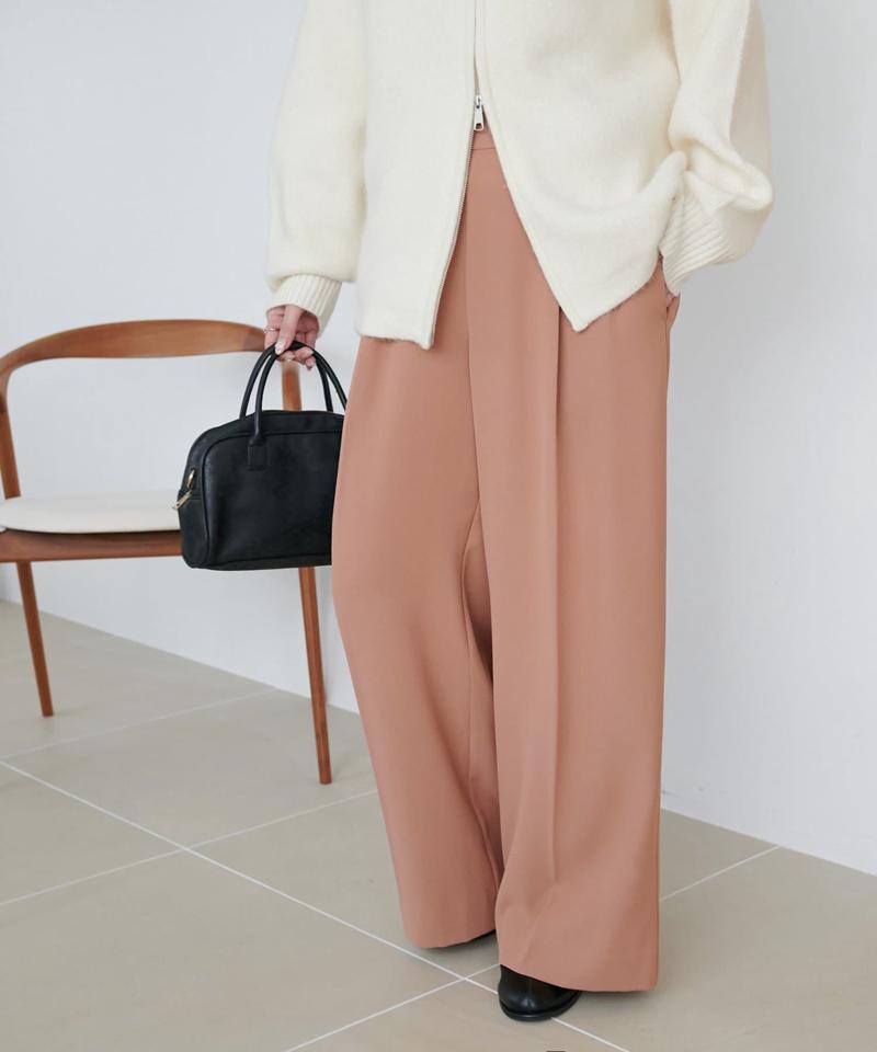 【＠yuyukekelife・＠yuko_416監修】欲張り2タックワイドパンツ