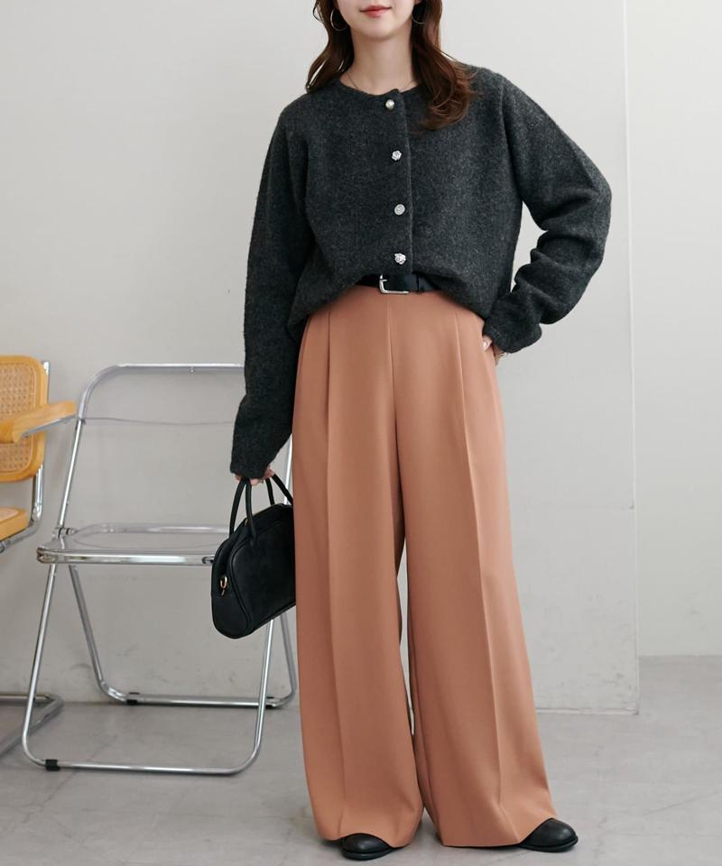 【＠yuyukekelife・＠yuko_416監修】欲張り2タックワイドパンツ