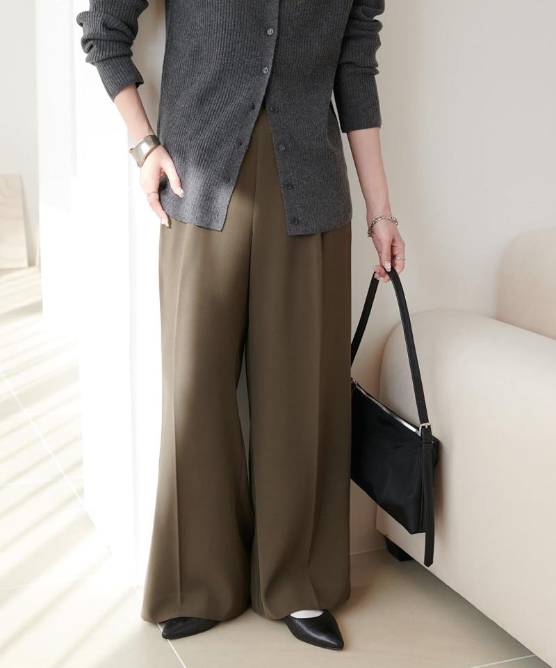 【＠yuyukekelife・＠yuko_416監修】欲張り2タックワイドパンツ