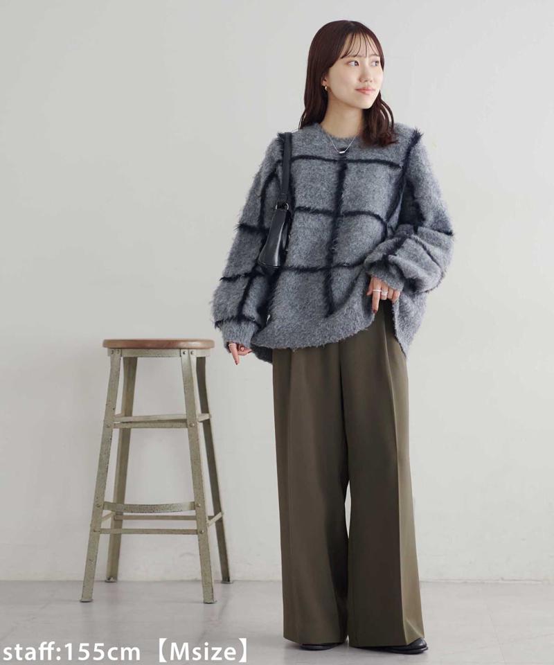 【＠yuyukekelife・＠yuko_416監修】欲張り2タックワイドパンツ