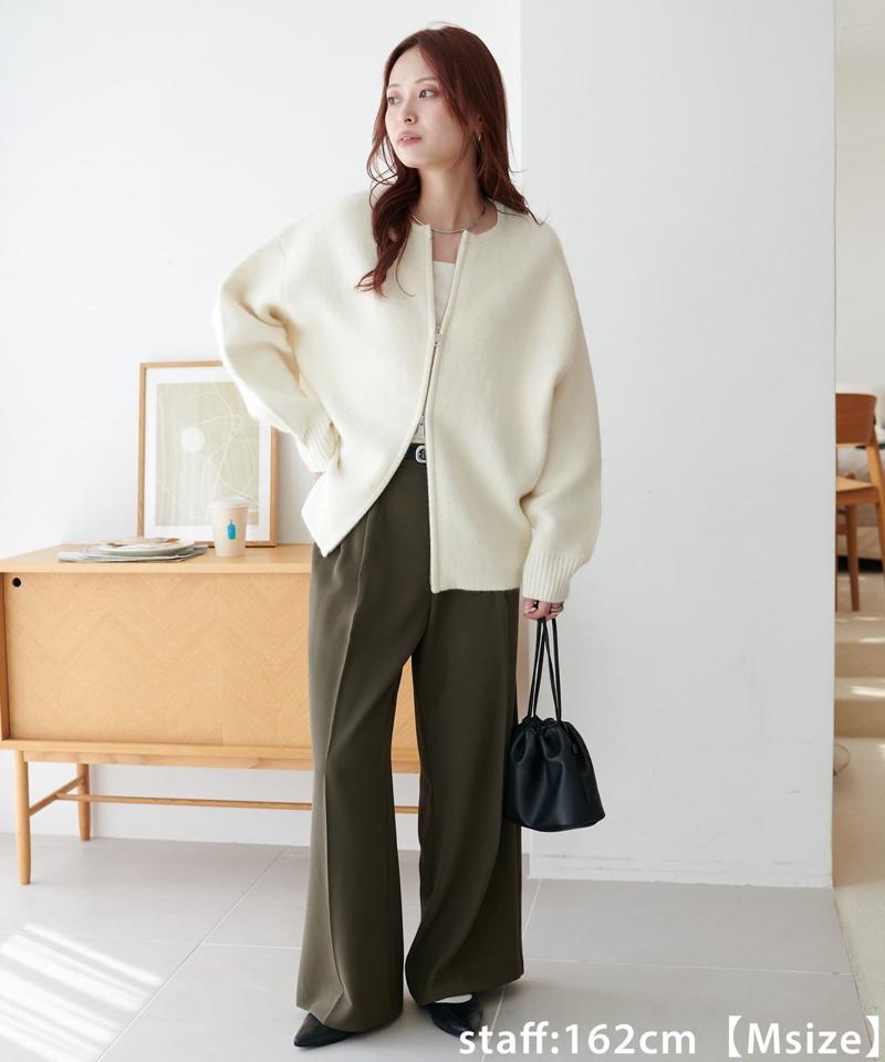 【＠yuyukekelife・＠yuko_416監修】欲張り2タックワイドパンツ