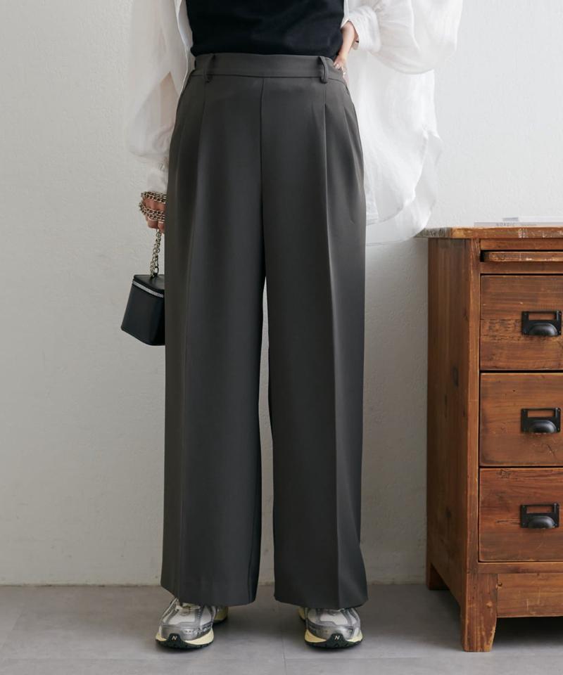 【＠yuyukekelife・＠yuko_416監修】欲張り2タックワイドパンツ