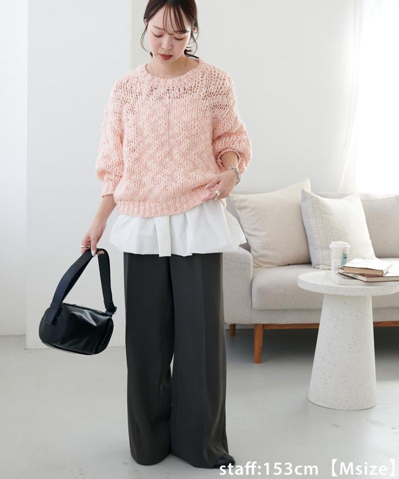 【＠yuyukekelife・＠yuko_416監修】欲張り2タックワイドパンツ