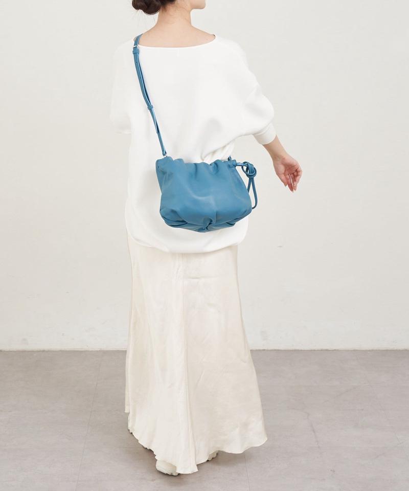 レザー巾着4WAYショルダーバッグ