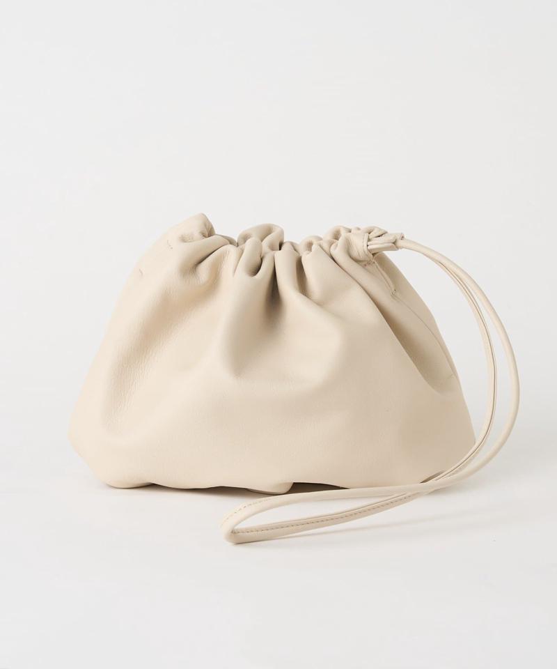 レザー巾着4WAYショルダーバッグ