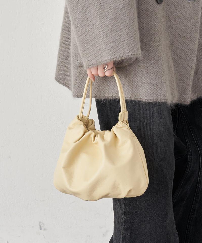 レザー巾着4WAYショルダーバッグ