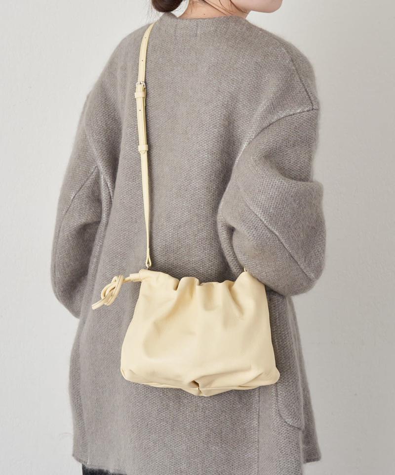 レザー巾着4WAYショルダーバッグ