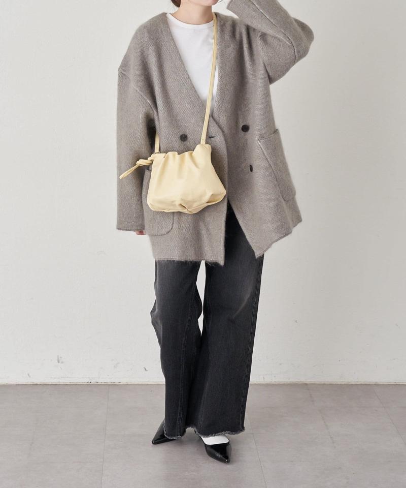 レザー巾着4WAYショルダーバッグ