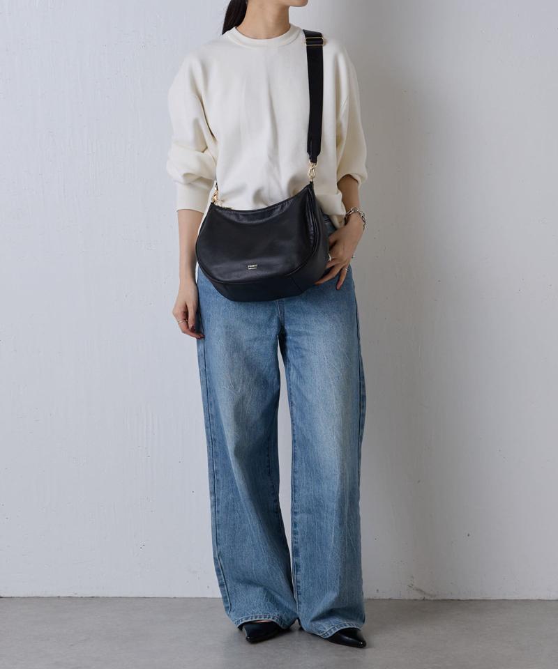 [480g・本革] ソフトレザー2wayショルダーバッグ