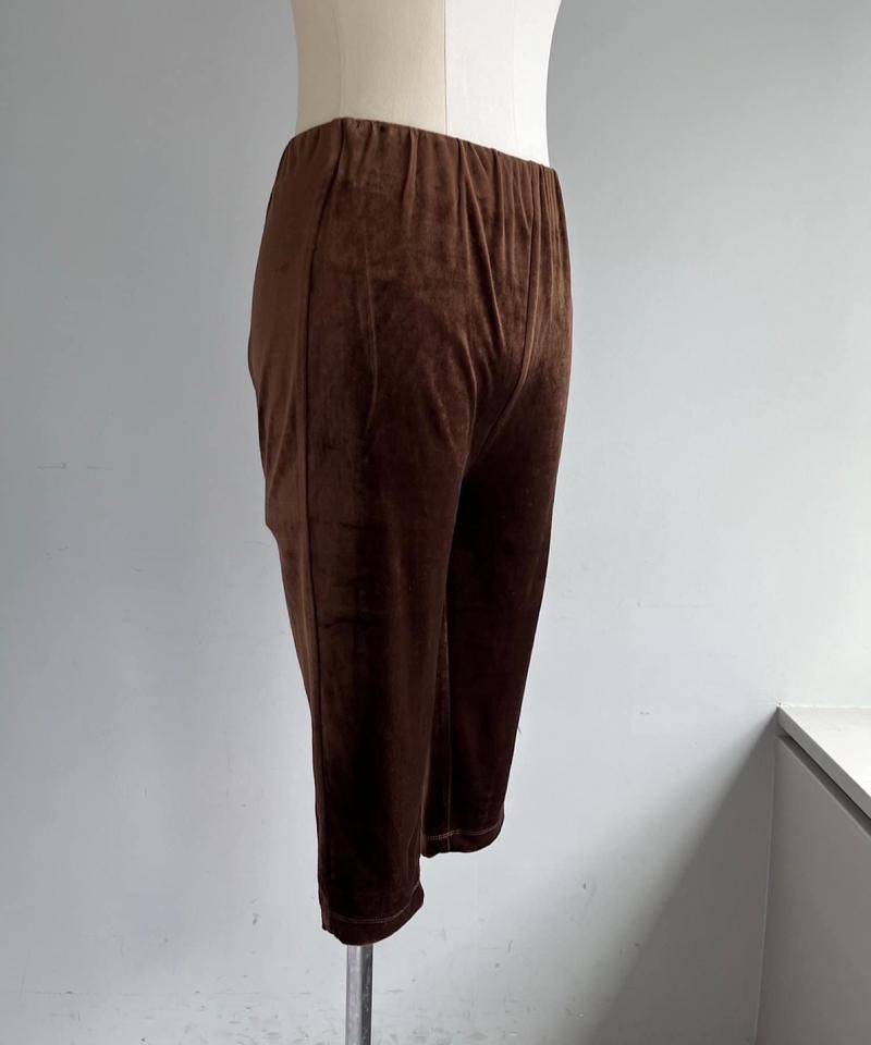 Triacetate velour bike shorts