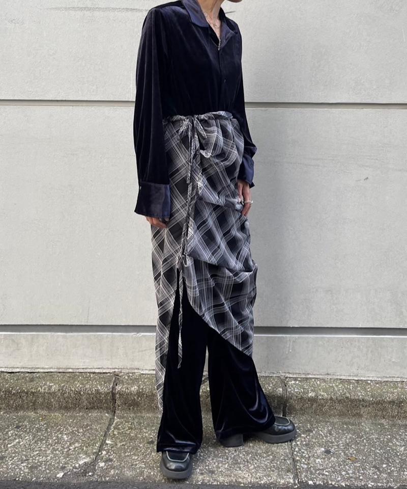 Check sheer multiway scarf