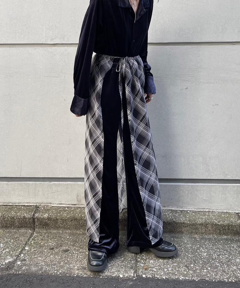 Check sheer multiway scarf