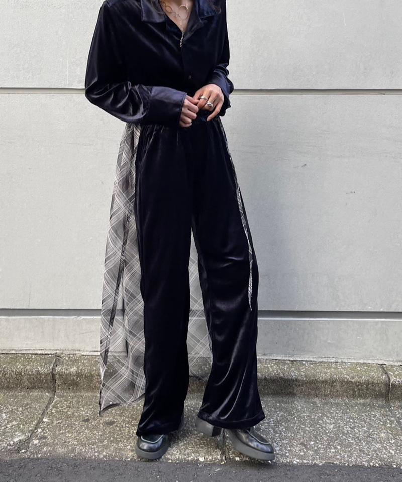 Check sheer multiway scarf