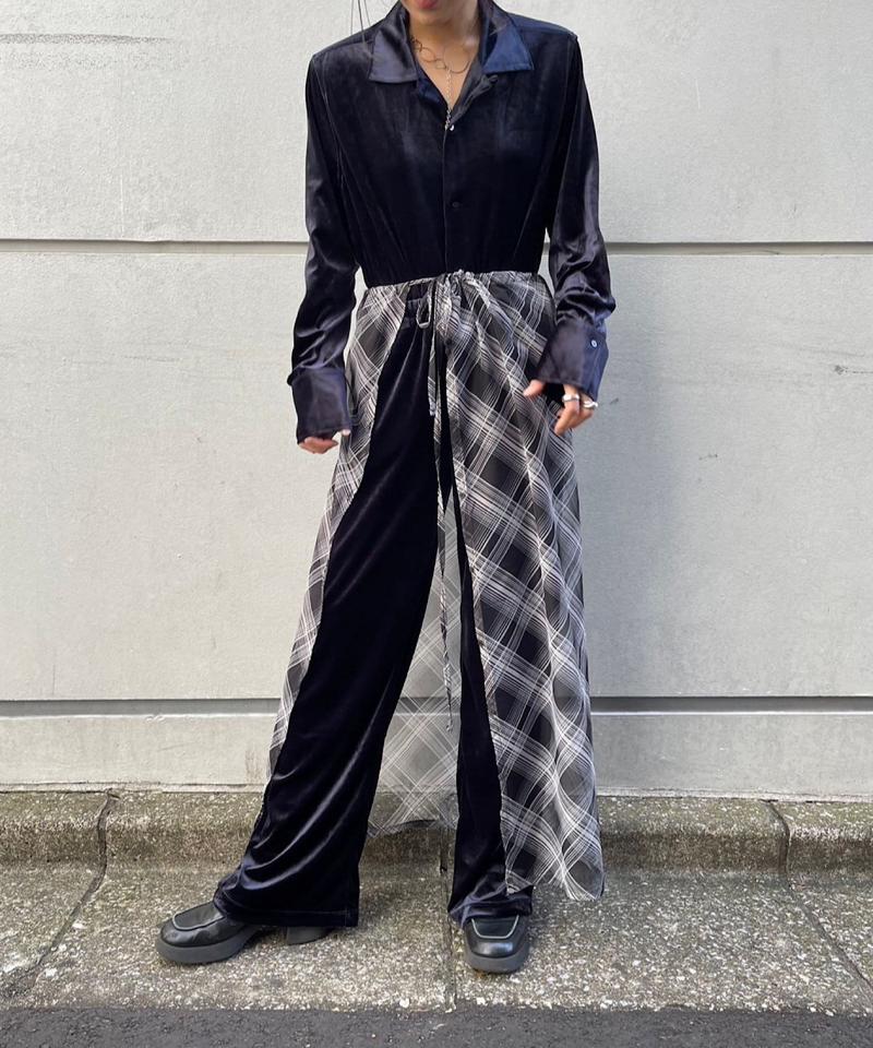 Check sheer multiway scarf
