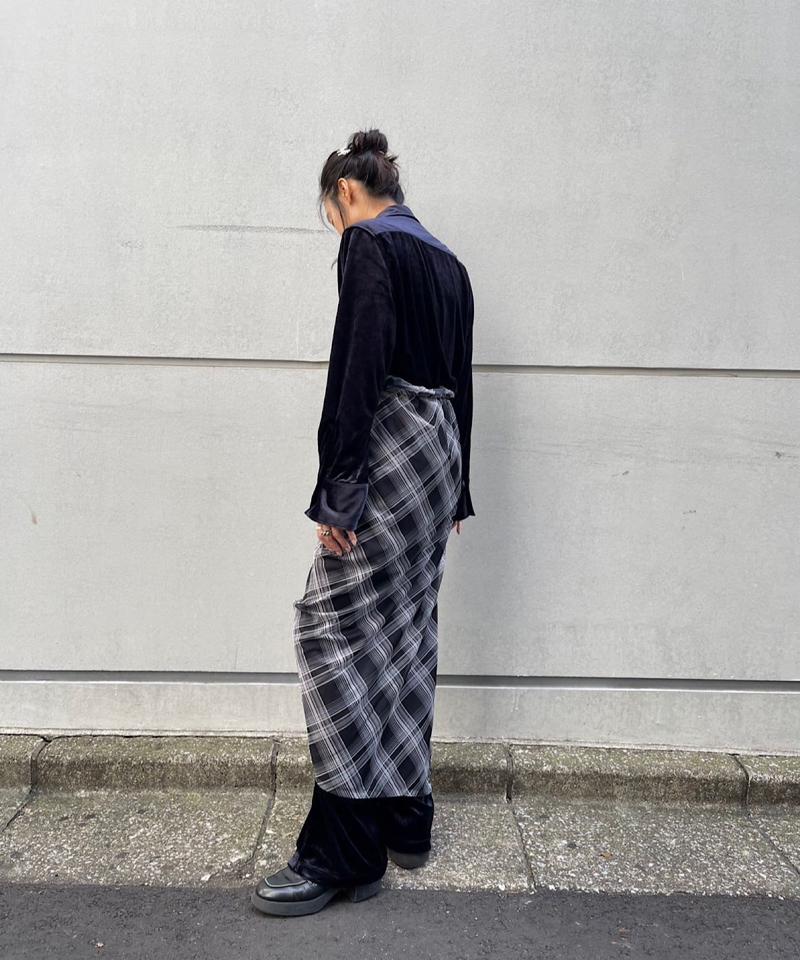 Check sheer multiway scarf