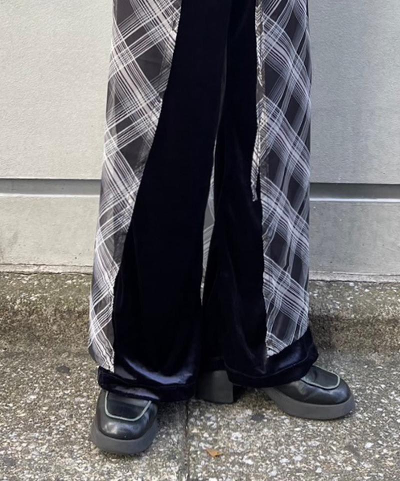 Check sheer multiway scarf