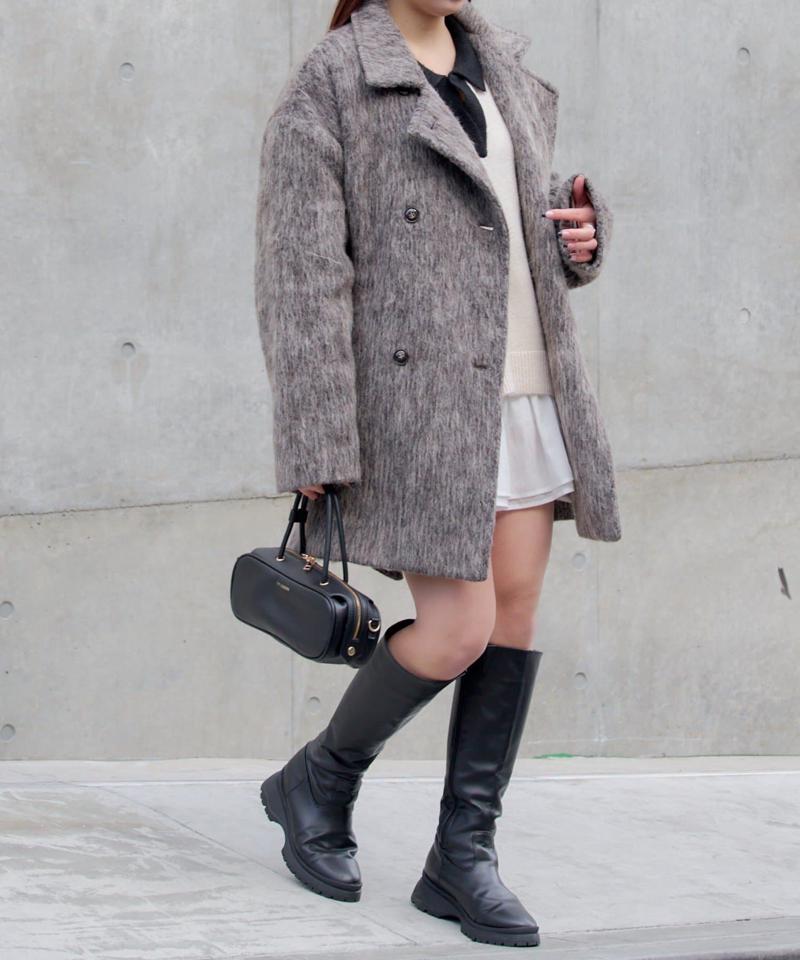 【WEB限定 / リバイバル】スキッパーポロ刺繍ニット　/　襟付きニット