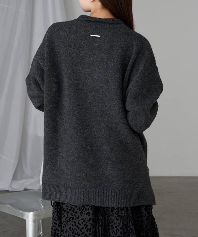 【WEB限定 / リバイバル】スキッパーポロ刺繍ニット　/　襟付きニット