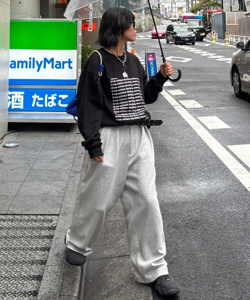 【WEB限定】【UNISEX】メッセージロゴ裏毛スウェット