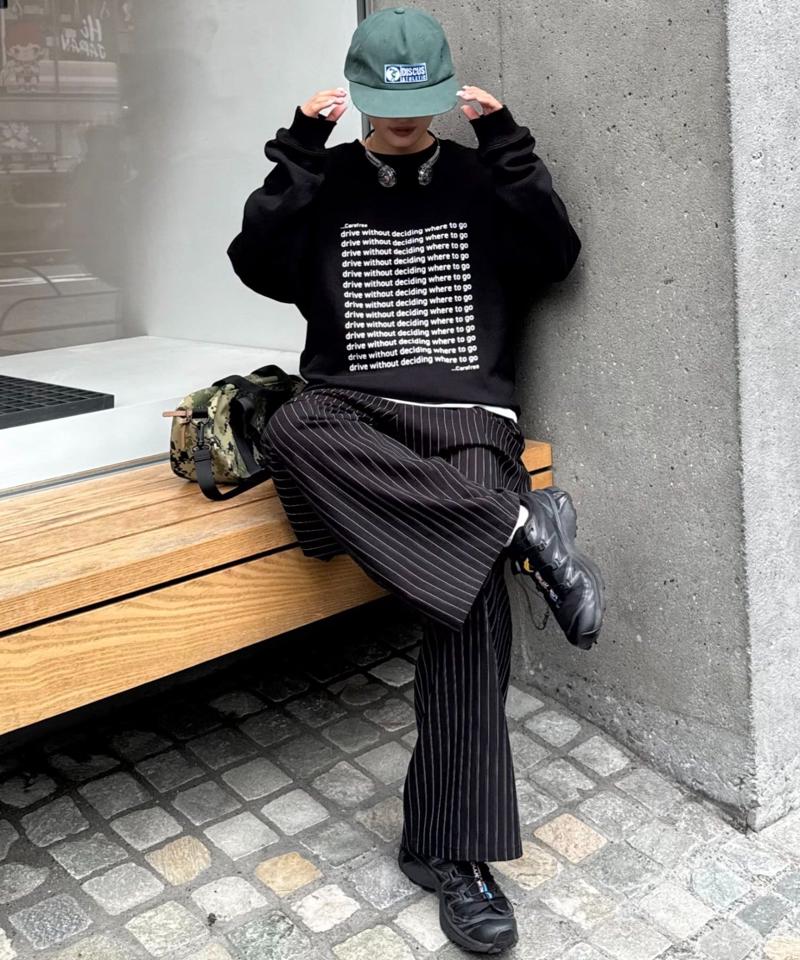 【WEB限定】【UNISEX】メッセージロゴ裏毛スウェット