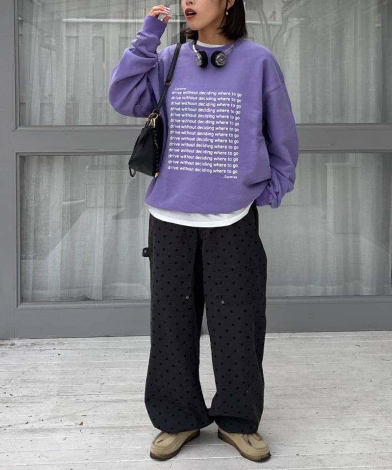 【WEB限定】【UNISEX】メッセージロゴ裏毛スウェット