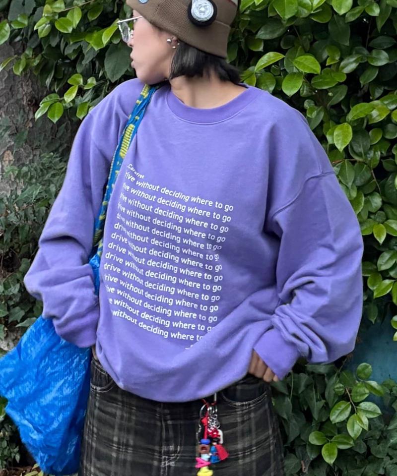 【WEB限定】【UNISEX】メッセージロゴ裏毛スウェット